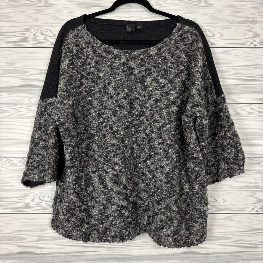 The Fisher Project Eileen Fisher Boucle Boxy Wool/Mohair Sweater Size XL